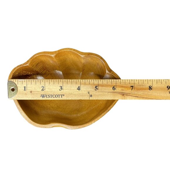 Vintage Monkeypod Wood Set of 5 Bowls Serving Set, Tiki, Boho, MCM, Giftable - Picture 7 of 10